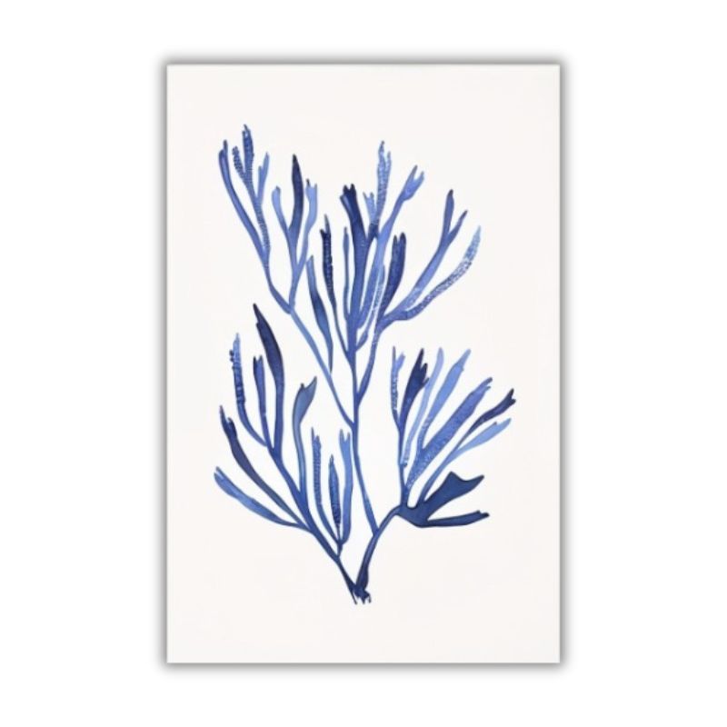 Tableau corail bleu