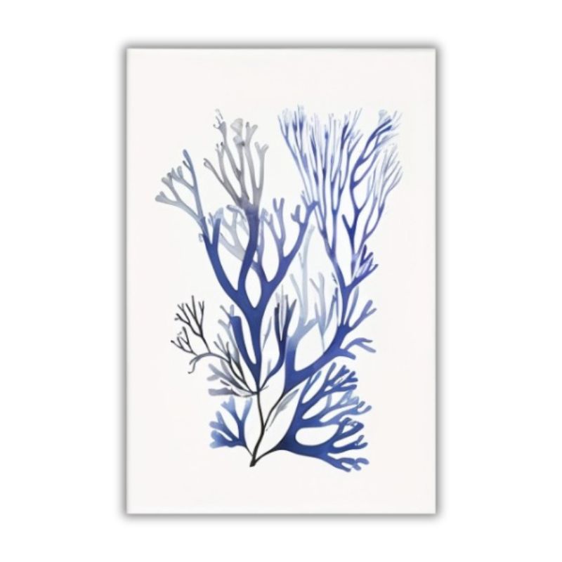 Tableau corail bleu