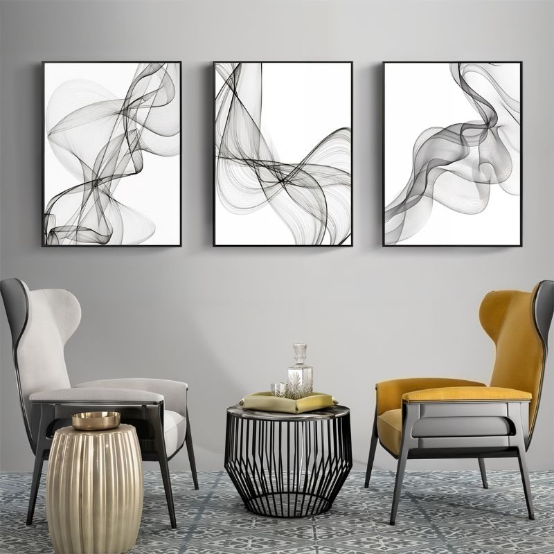 Tableau Minimaliste Noir et Blanc