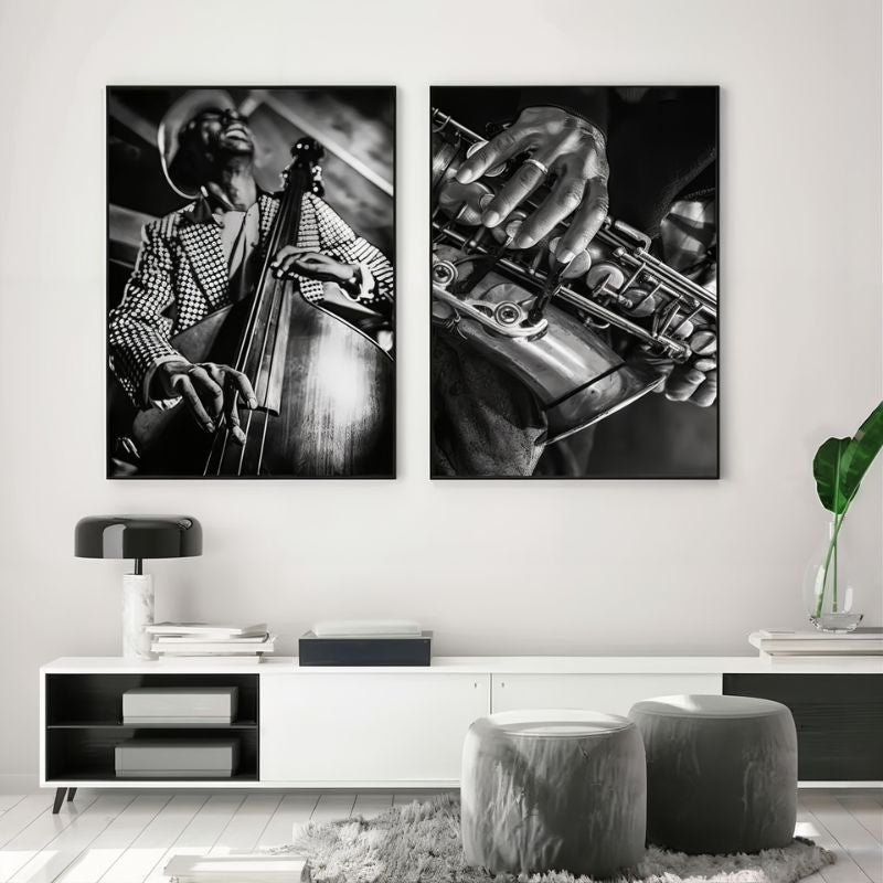 Tableau Musique Noir et Blanc