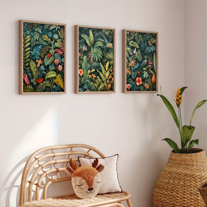 Tableau forêt tropicale déco