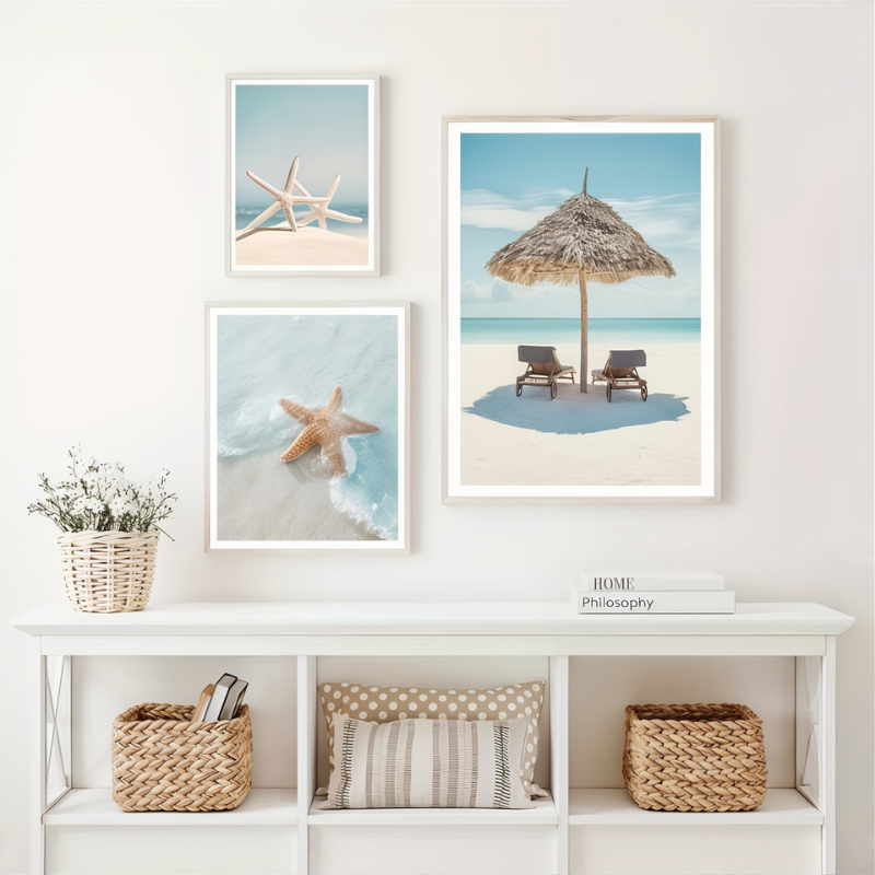 Tableau étoile de mer toile