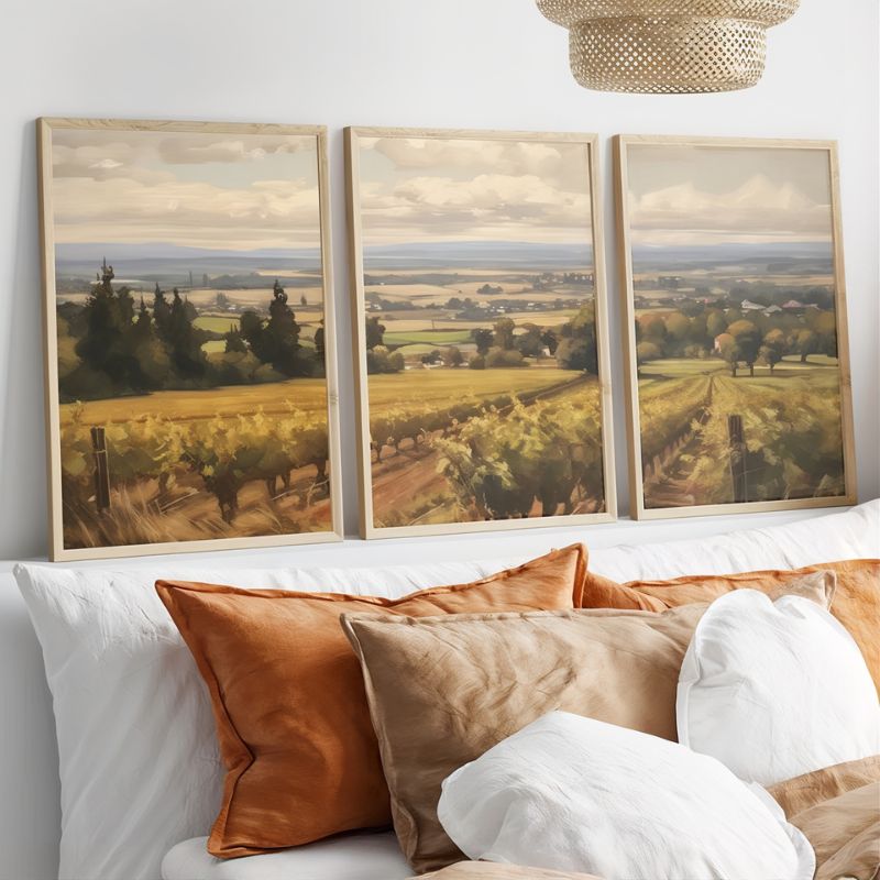 Tableau vignoble déco