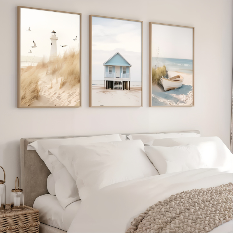 Tableau cabine de plage