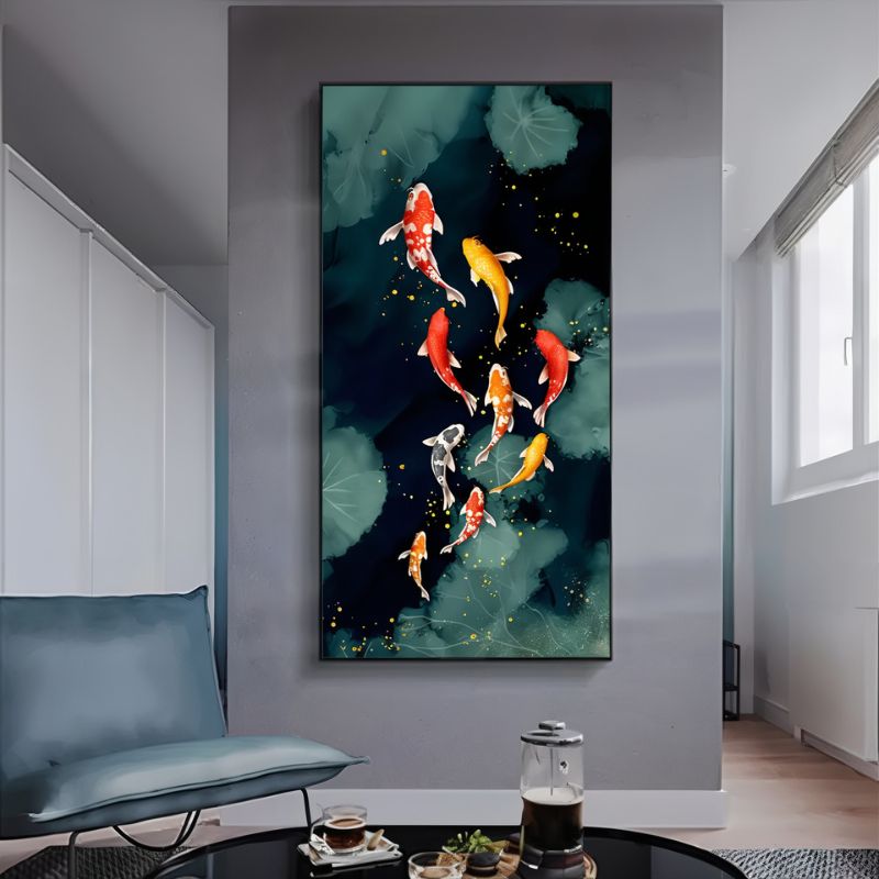 Tableau carpe koi