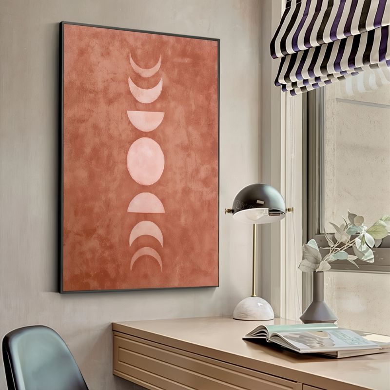 Tableau montagne abstrait