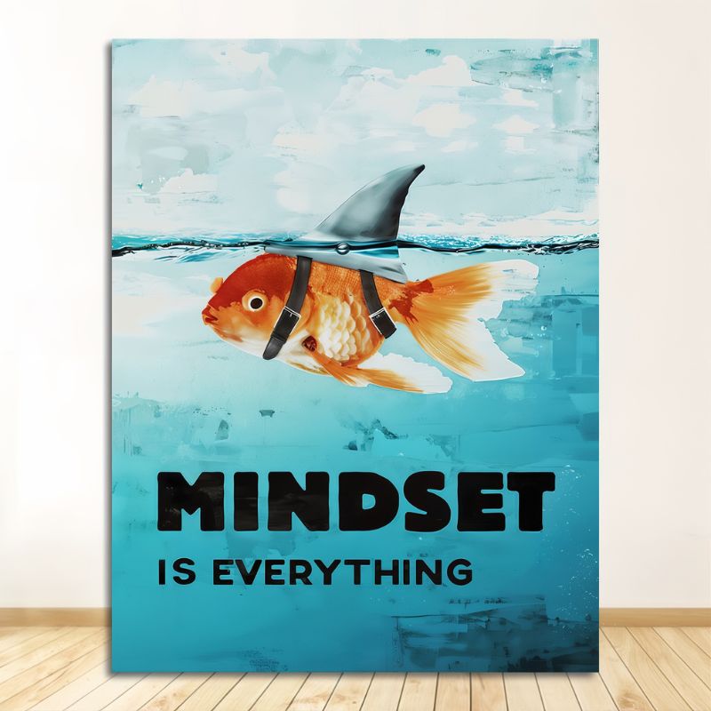 Tableau motivation poisson mindset déco
