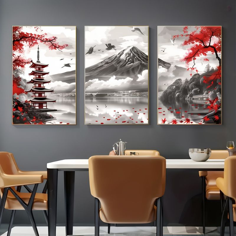 Tableau paysage japonais_3