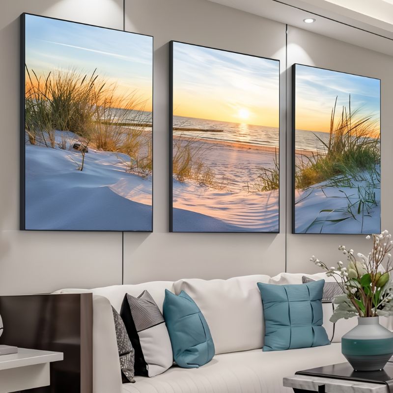 Triptyque plage