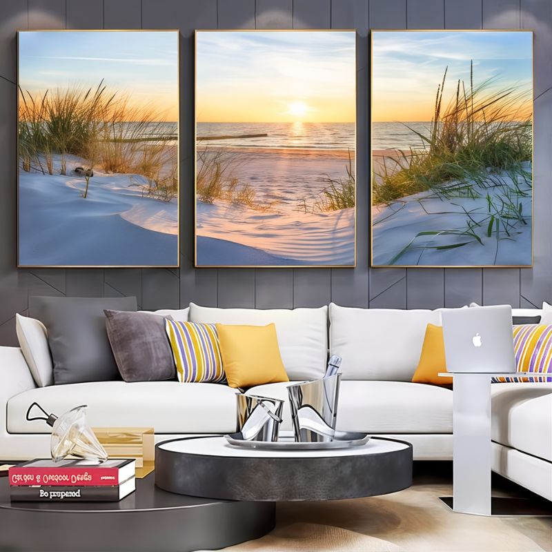 Triptyque plage cadre