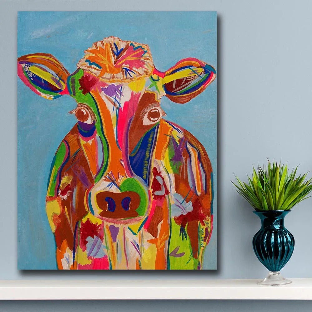 Tableau Vache Pop Art