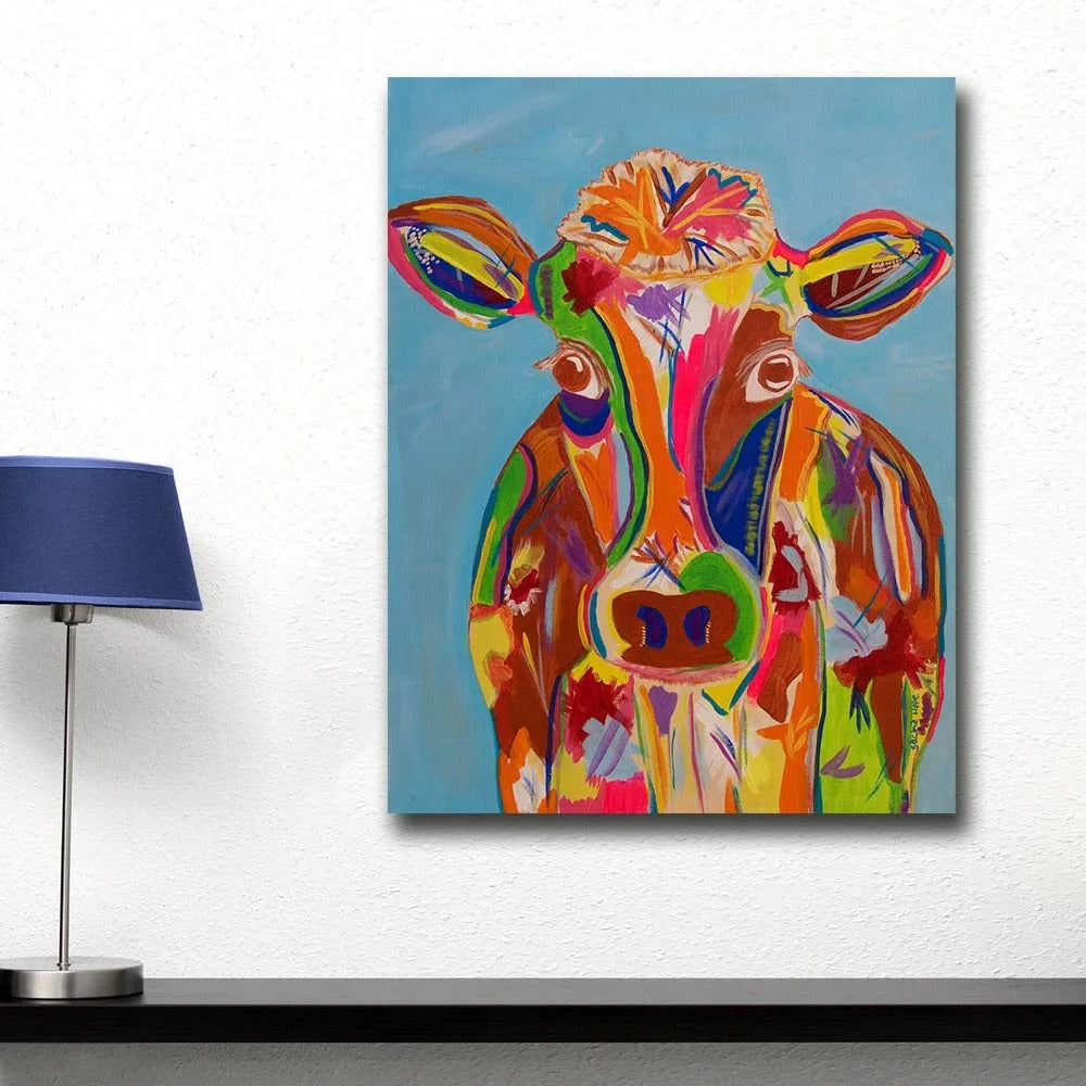 Tableau Vache Pop Art