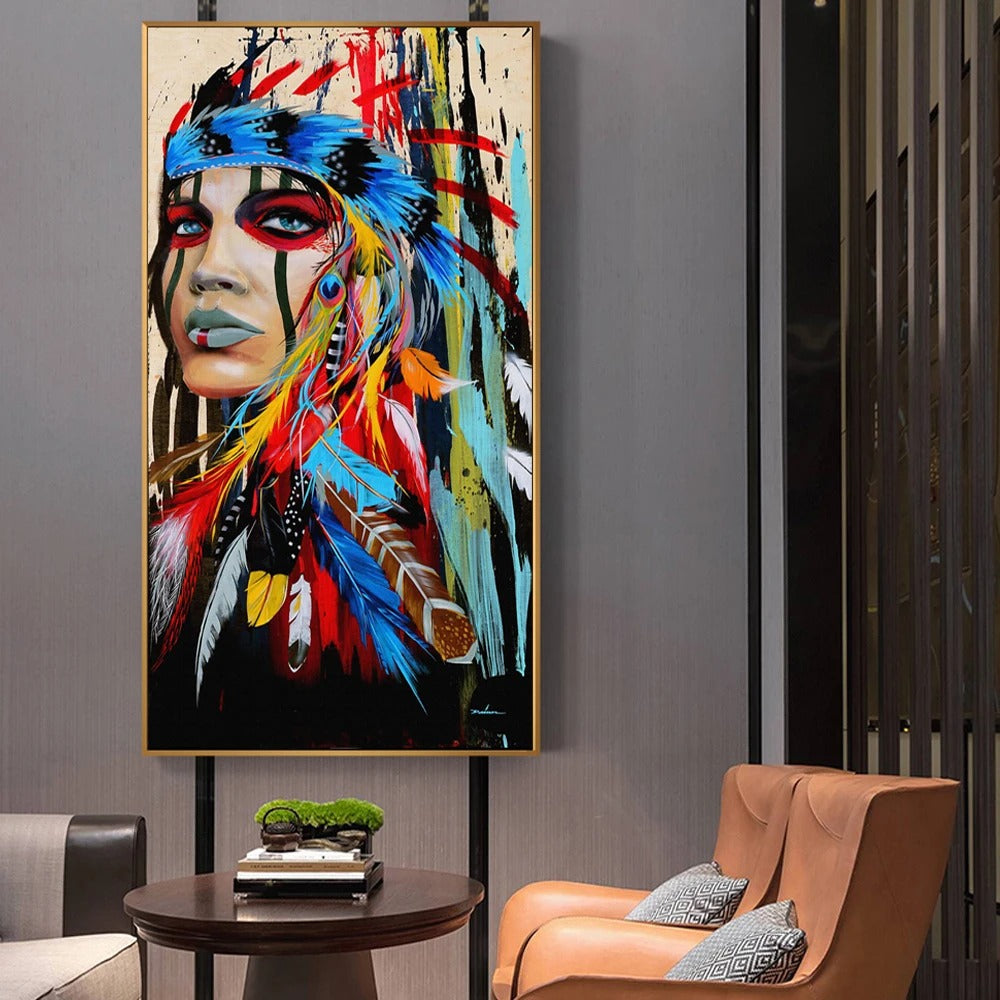 Tableau Pop Art Indien