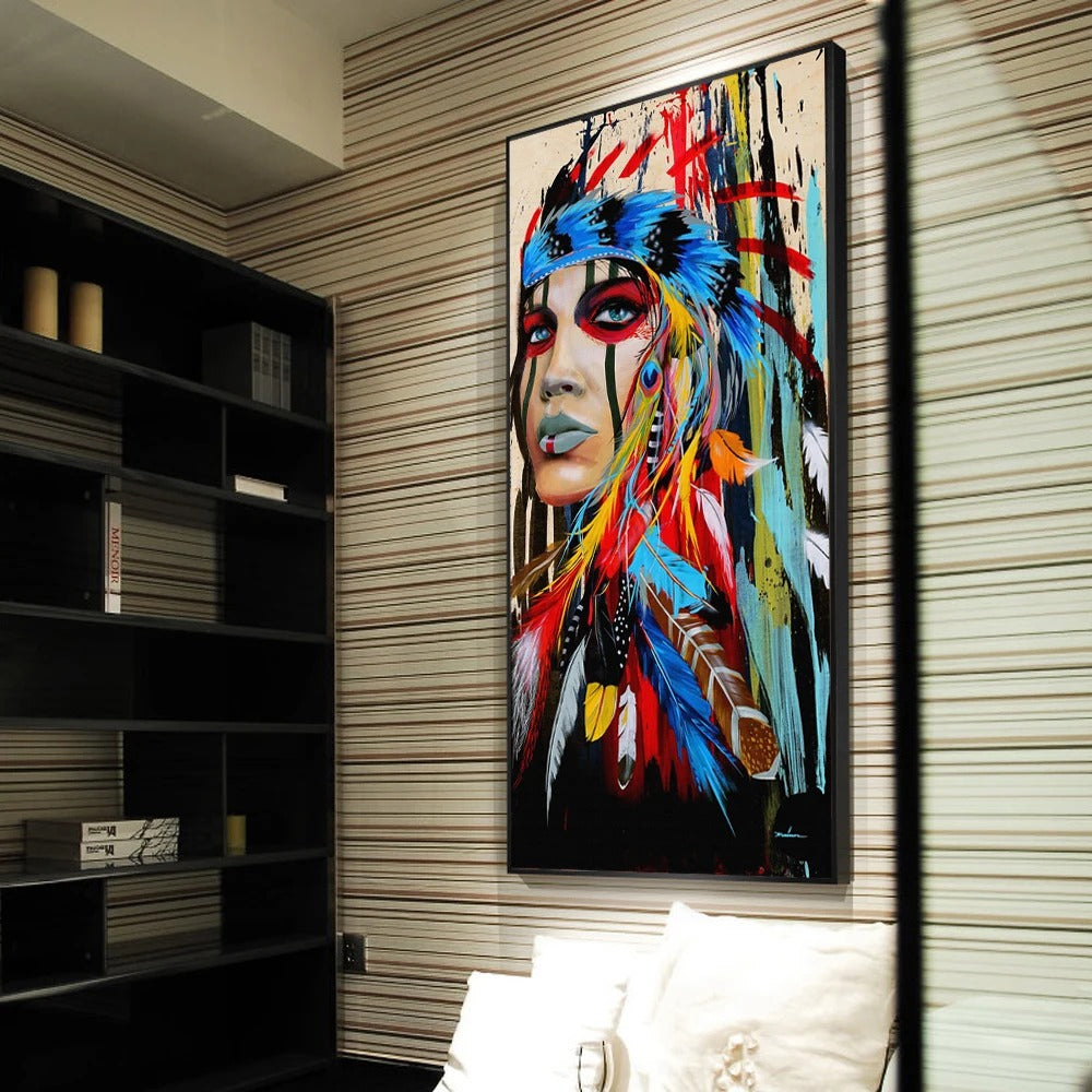 Tableau Pop Art Indien