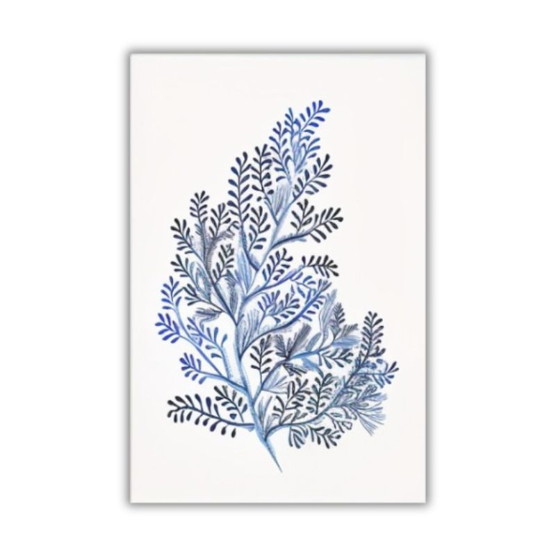 Tableau corail bleu