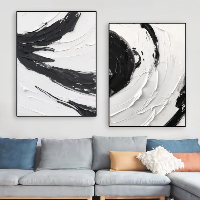 Tableau Effet Noir et Blanc