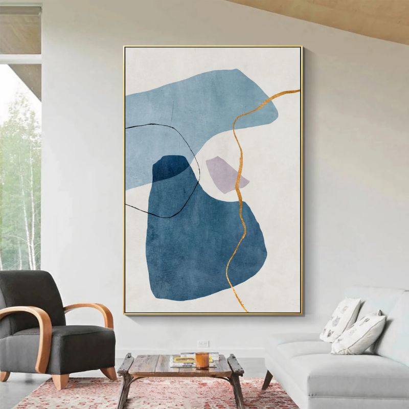 Tableau Minimaliste Bleu
