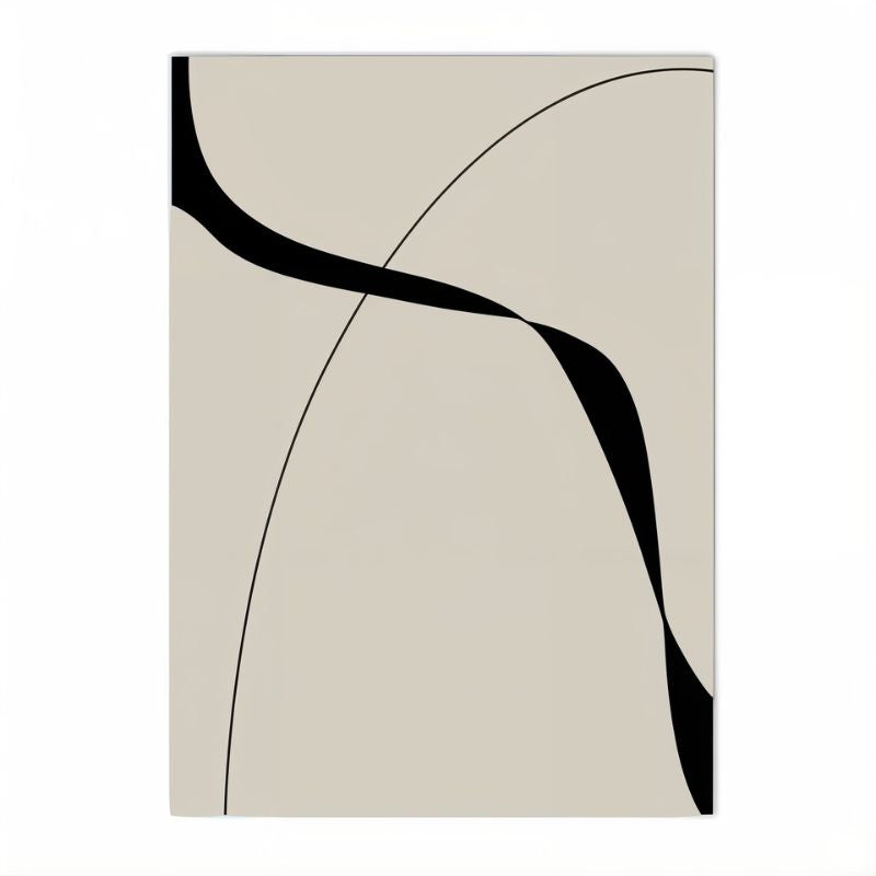 Tableau minimaliste noir et blanc