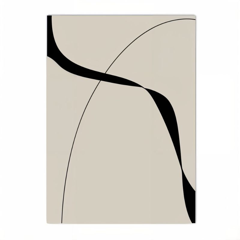 Tableau minimaliste noir