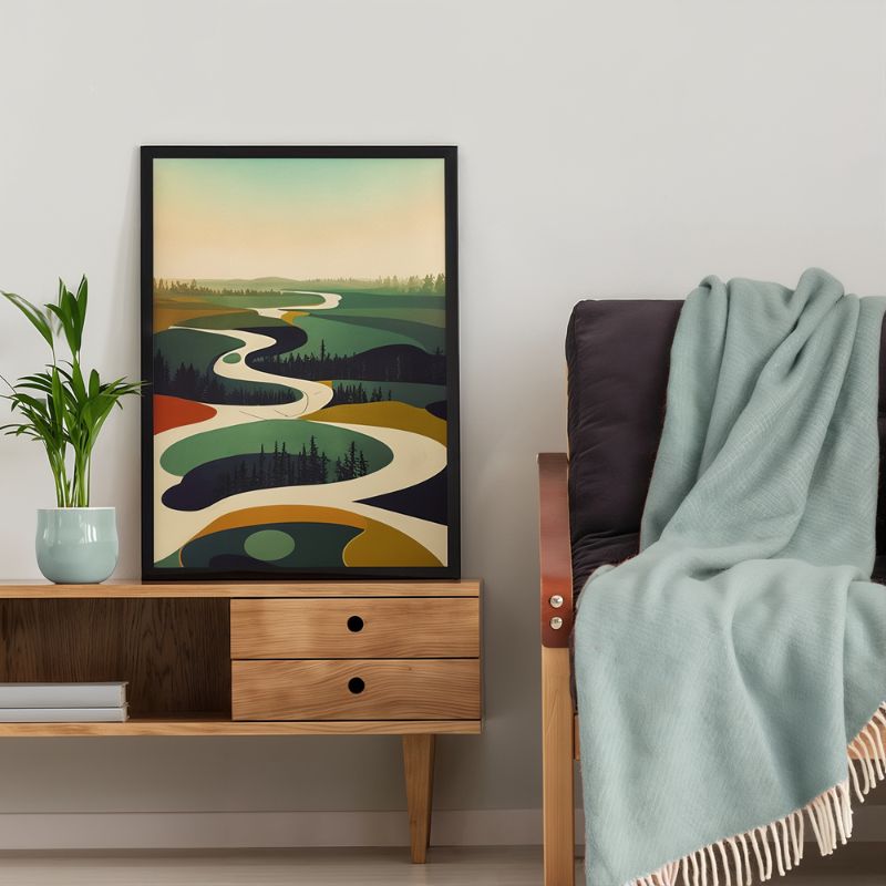 Tableau Minimaliste Paysage