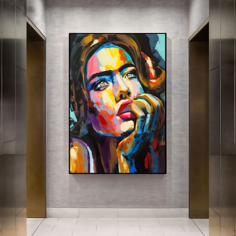 Tableau Peinture Visage Femme