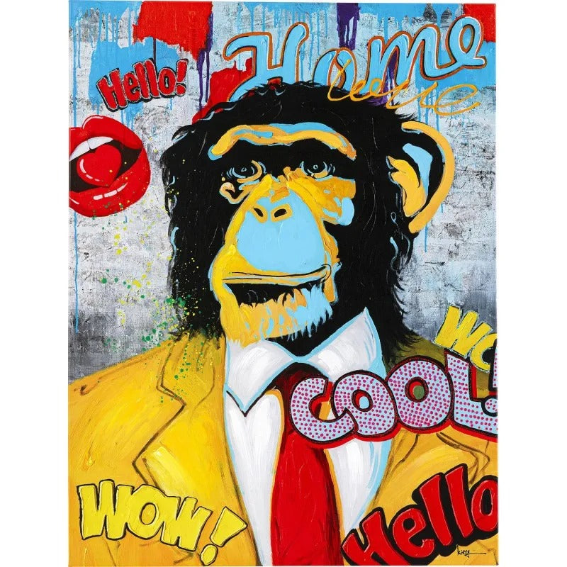 Tableau Pop Art Singe