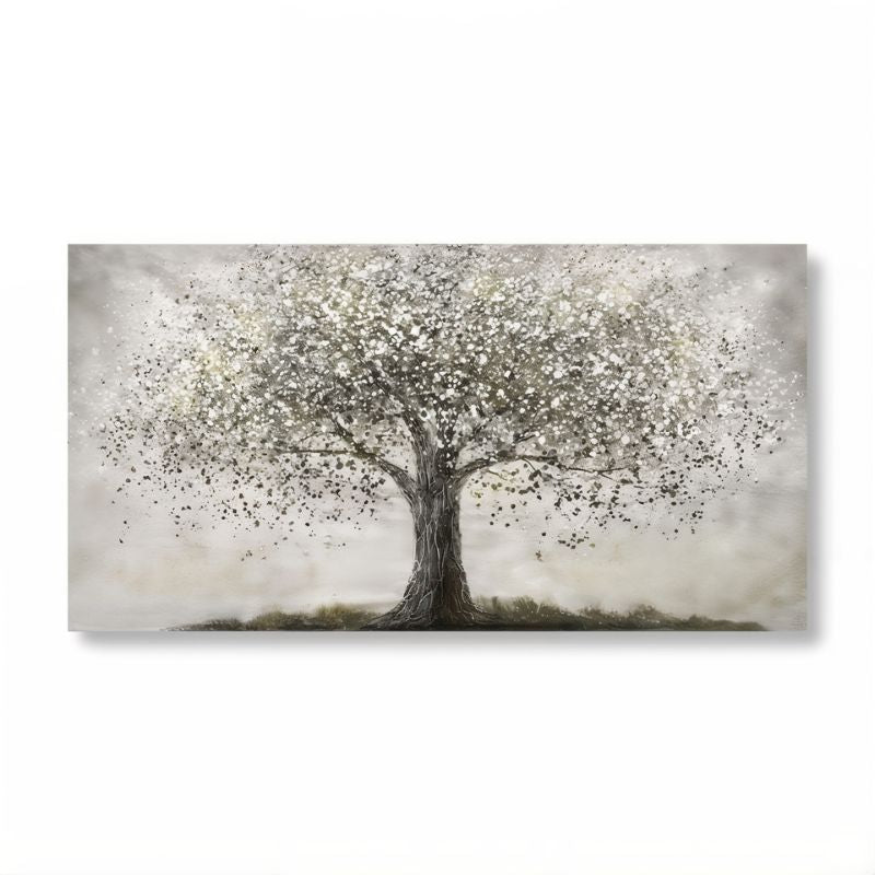 Tableau Arbre de Vie Noir et Blanc