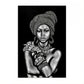Tableau Africain Noir et Blanc