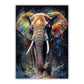 Tableau Elephant Colore toile