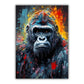 Tableau Gorille Colore toile