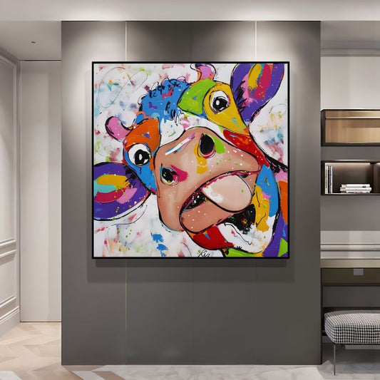 Tableau Vache Colorée