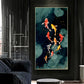 Tableau carpe koi cadre