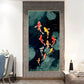 Tableau carpe koi déco