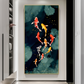 Tableau carpe koi toile