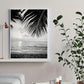 Tableau mer noir et blanc cadre