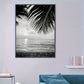Tableau mer noir et blanc toile