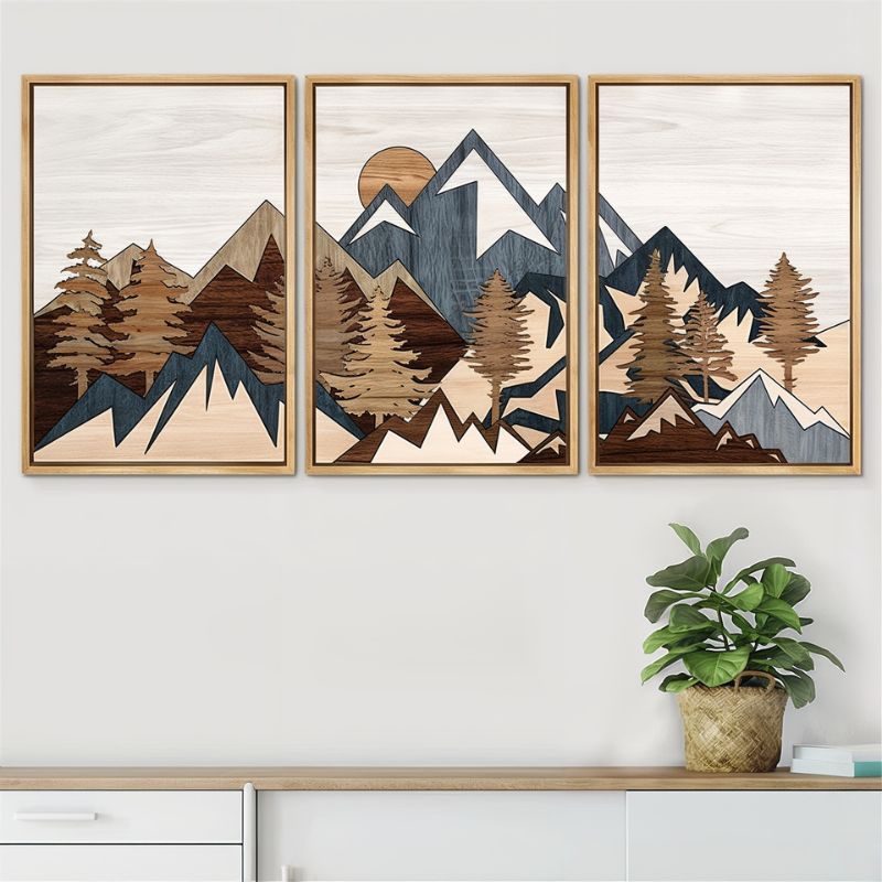Tableau montagne moderne déco