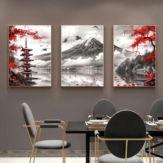 Tableau paysage japonais déco murale