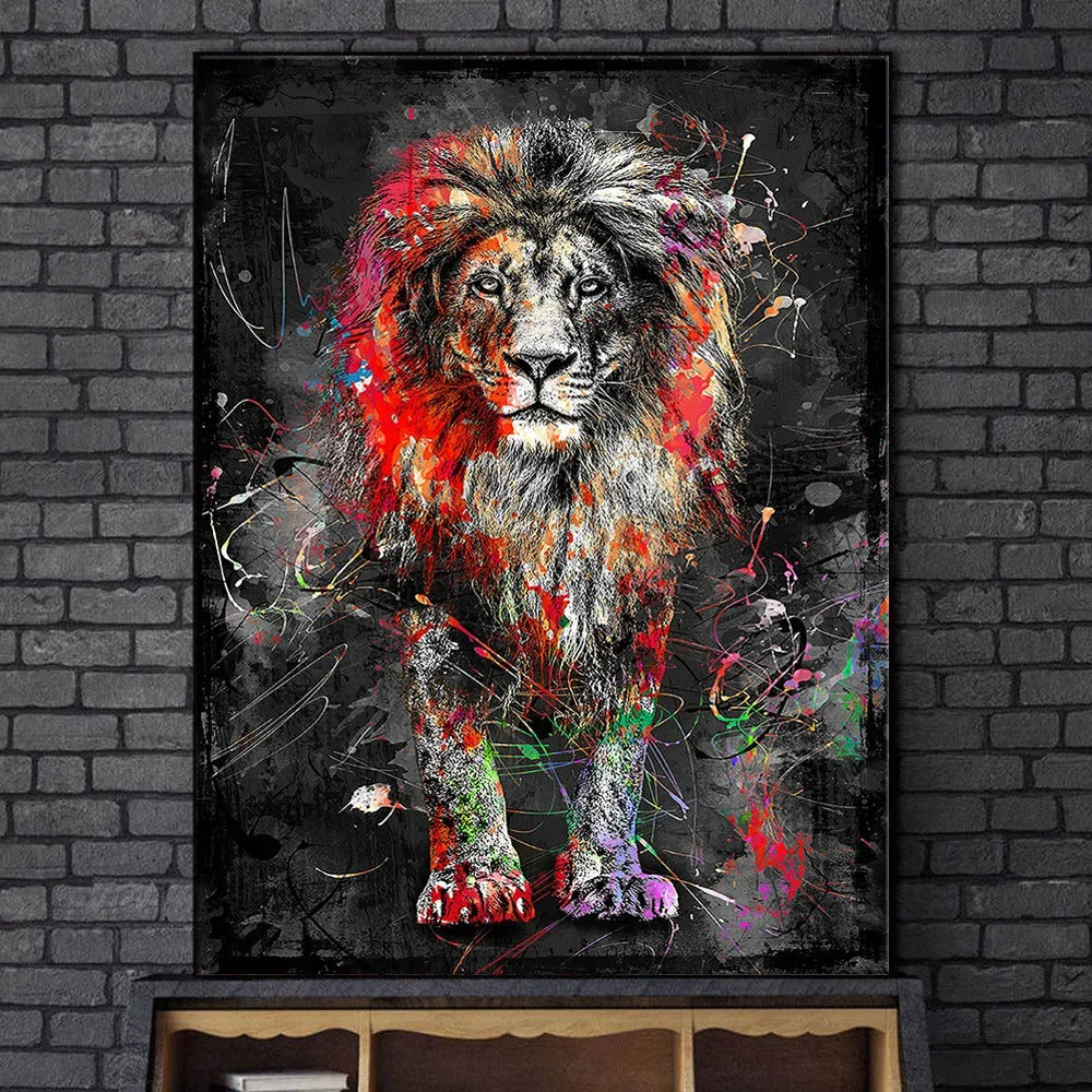 Tableau Street Art Lion