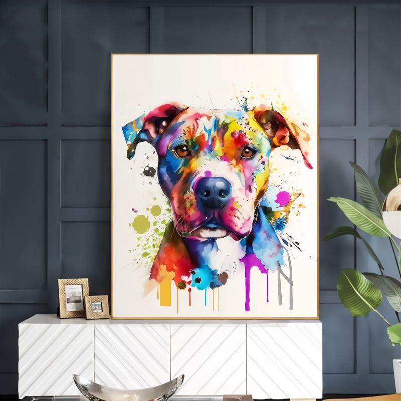 Tableau Chien Pop Art