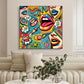 Tableau Coloré Pop Art cadre