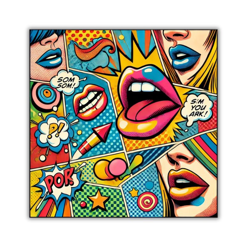 Tableau Coloré Pop Art