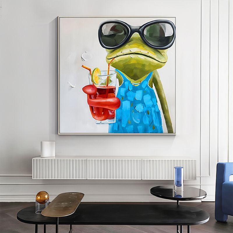 Tableau Grenouille Pop Art