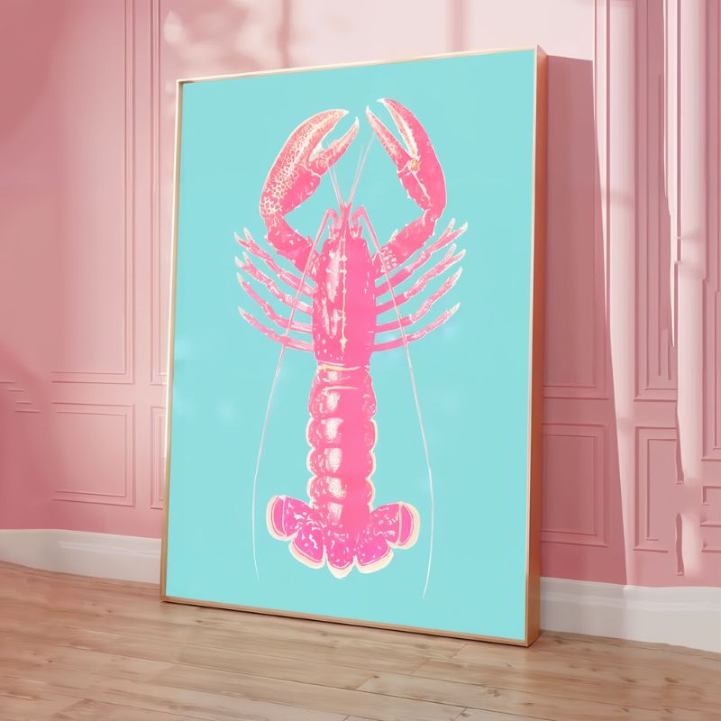 Tableau homard toile