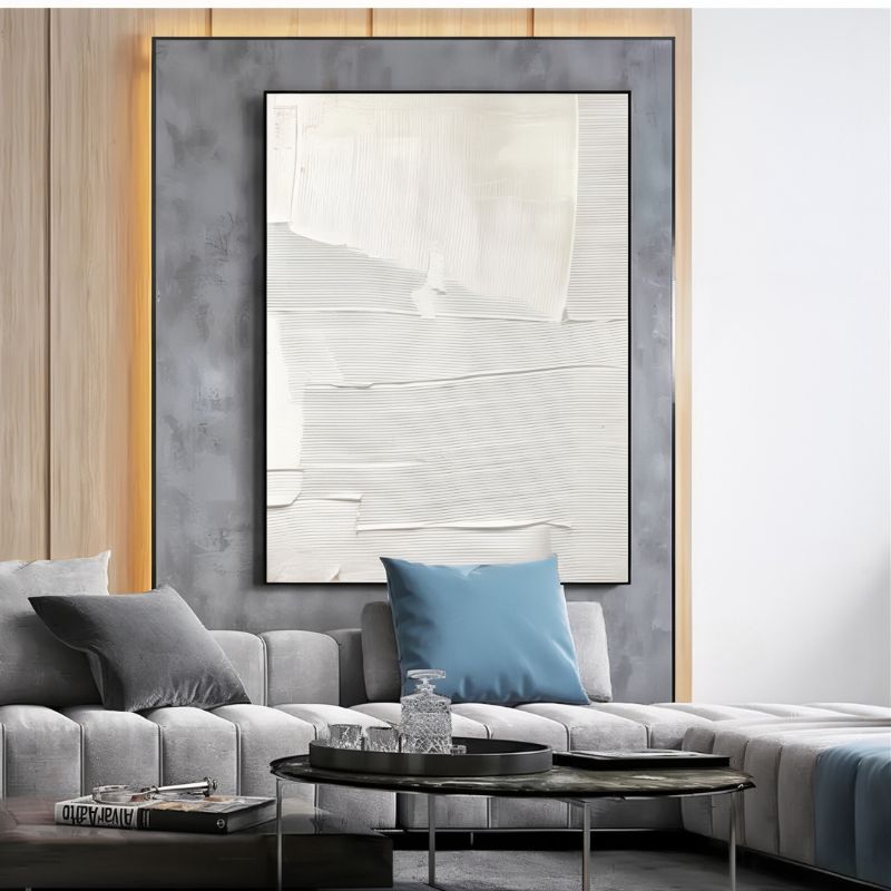 Tableau Minimaliste Blanc