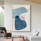 Tableau Minimaliste Bleu