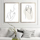 Tableau Minimaliste Couple