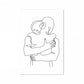Tableau Minimaliste Couple