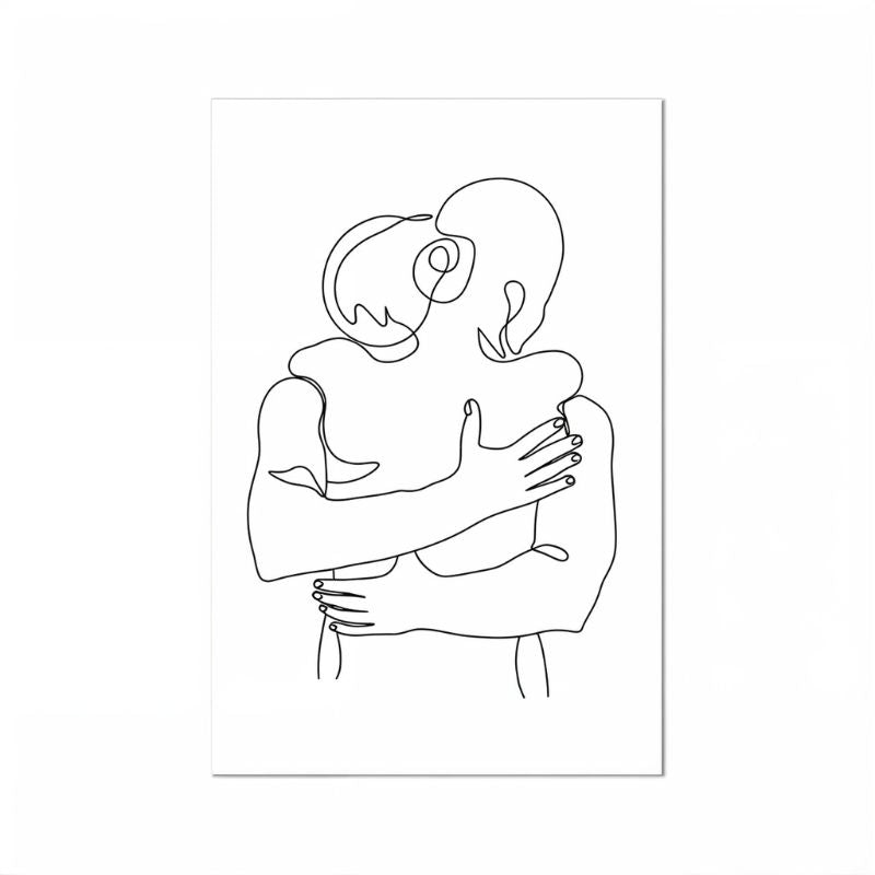 Tableau Minimaliste Couple