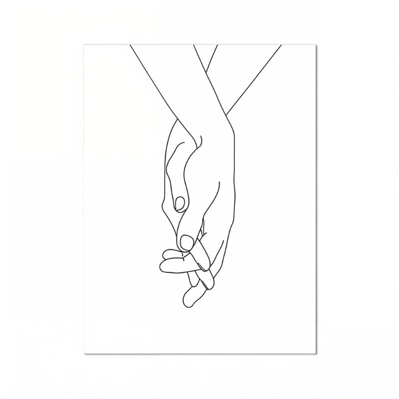 Tableau Minimaliste Couple
